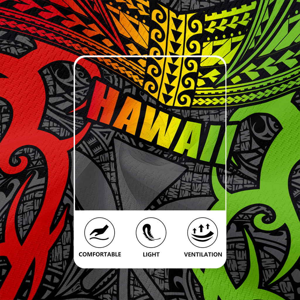 Hawaii Rugby Jersey Kanaka Tribal Tattoo Concept