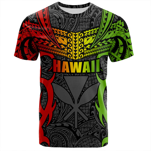 Hawaii T-Shirt Kanaka Tribal Tattoo Concept