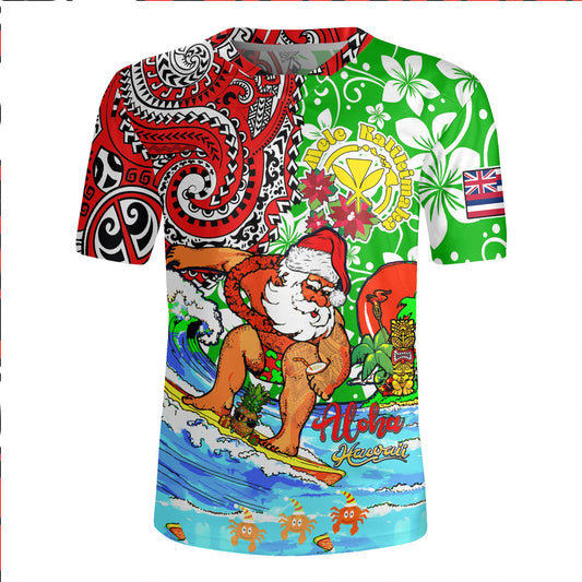 Hawaii Rugby Jersey Mele Kalikimaka & Hauoli Makahiki Hou Hawaiian Tatau Christmas