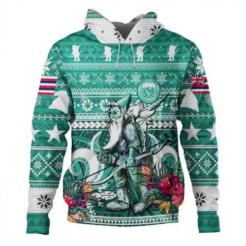 Hawaii Hoodie Custom Ugly Gnome Packing Out a Unicorn Hawaiian Christmas