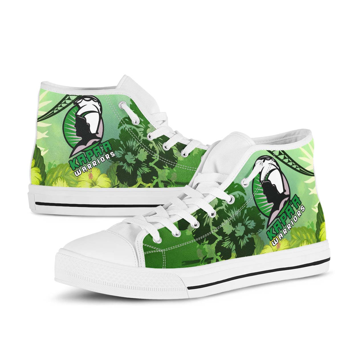 Hawaii High Top Shoes - Kapaa High School Polynesian Tribal Pattern