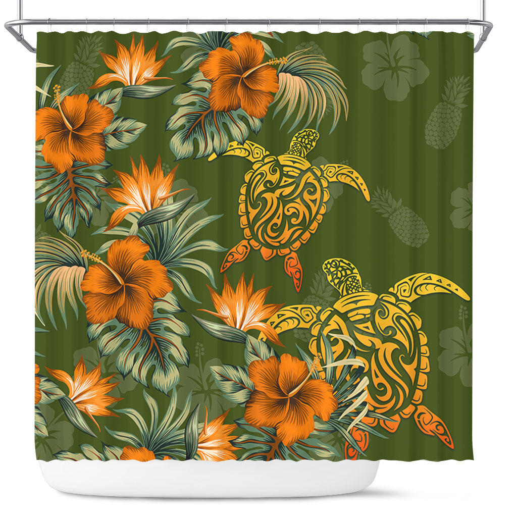 Polynesian Shower Curtain Polynesian Tropical Summer