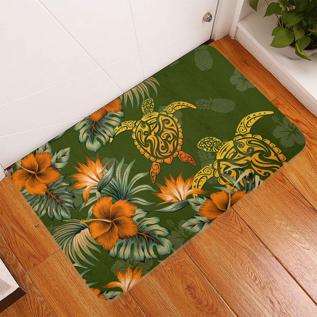 Polynesian Door Mat Polynesian Tropical Summer