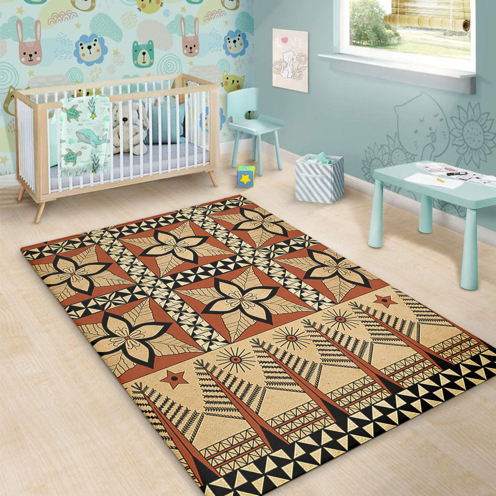 Tonga Area Rug Tapa Motif