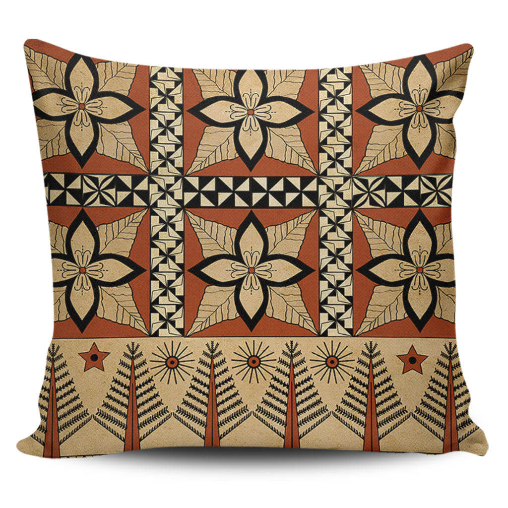 Tonga Pillow Cover Tapa Motif