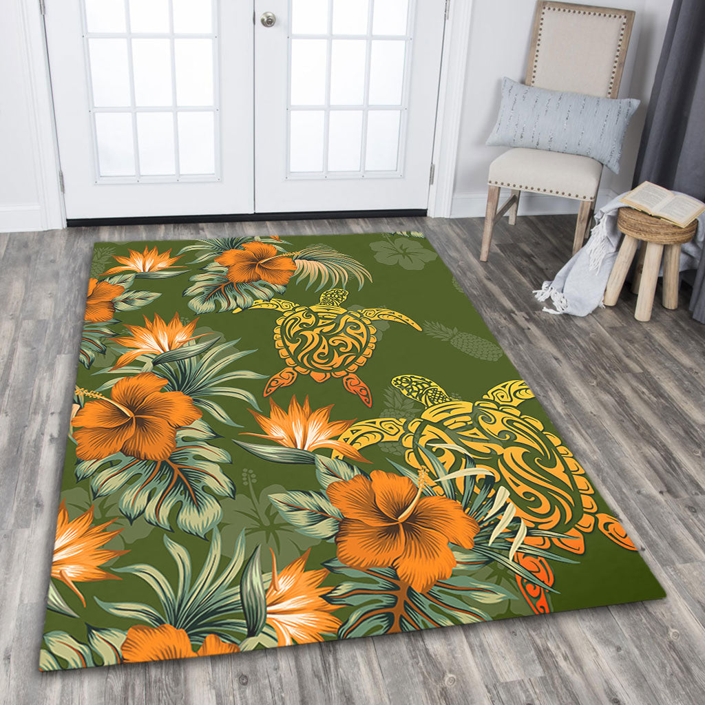 Polynesian Area Rug Polynesian Tropical Summer