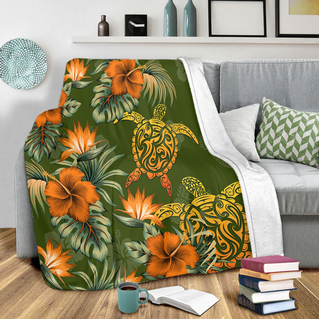 Polynesian Premium Blanket Polynesian Tropical Summer