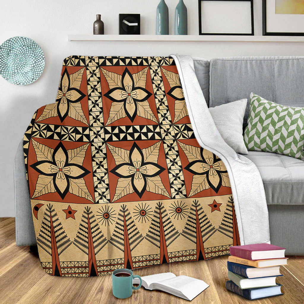 Tonga Premium Blanket Tapa Motif