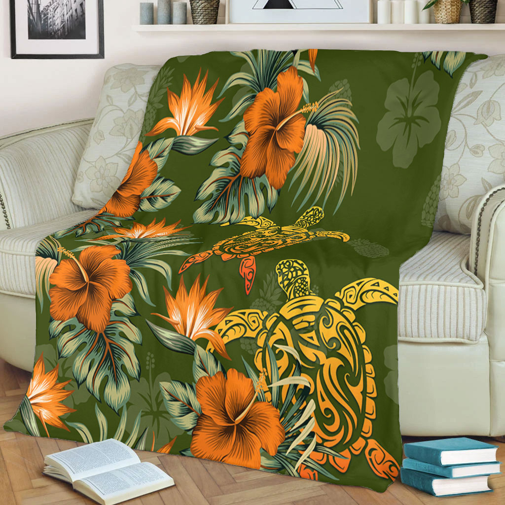 Polynesian Premium Blanket Polynesian Tropical Summer