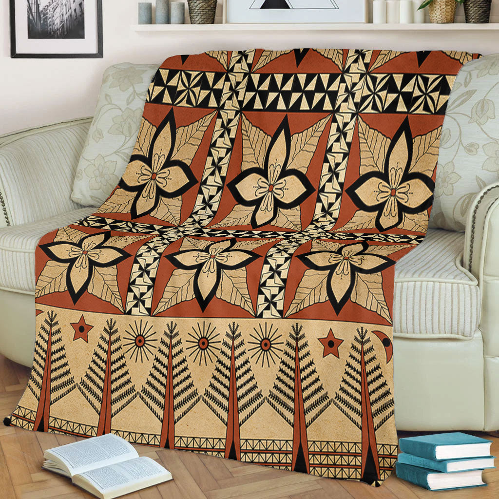 Tonga Premium Blanket Tapa Motif