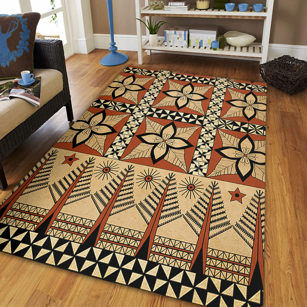 Tonga Area Rug Tapa Motif