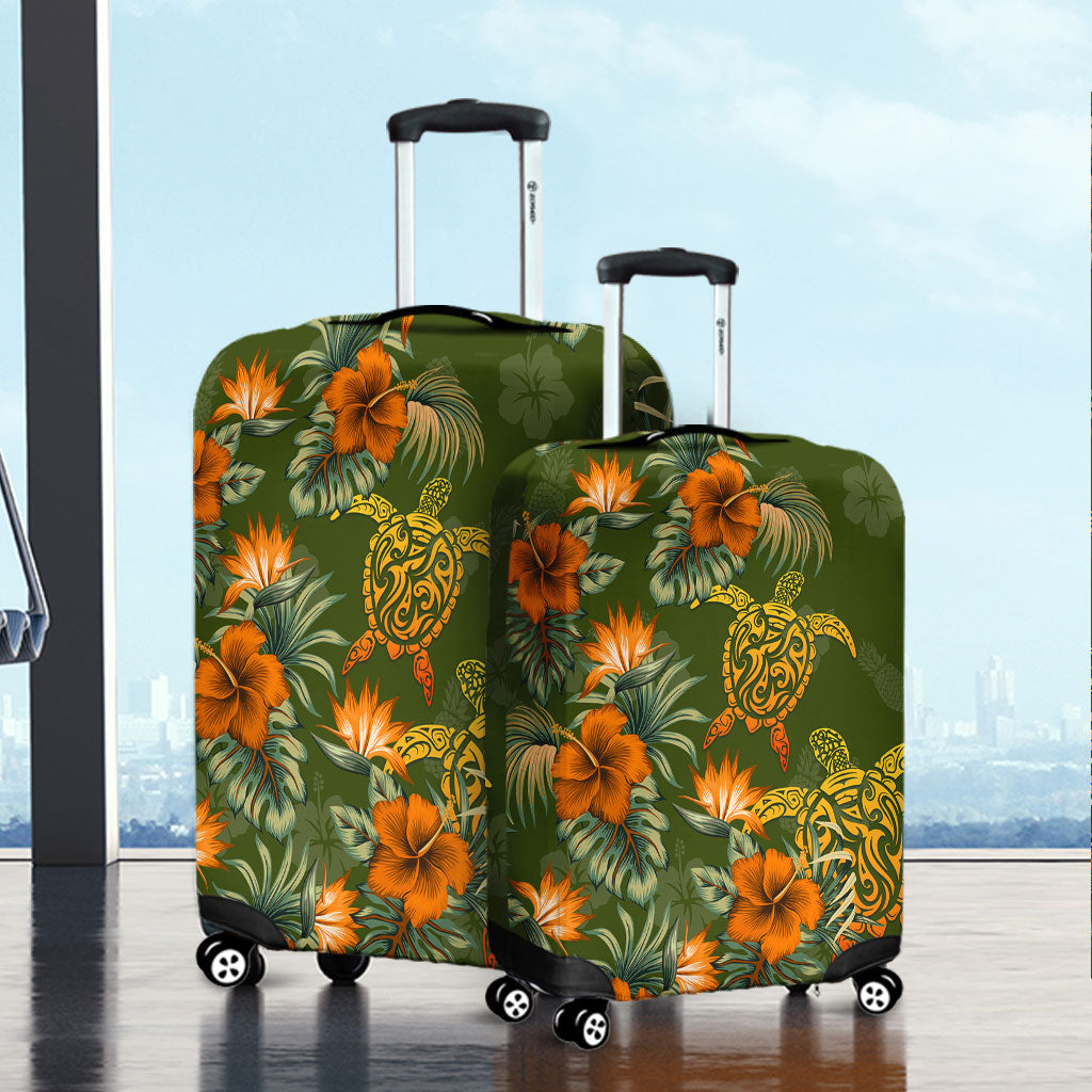 Polynesian Luggage Cover Polynesian Tropical Summer