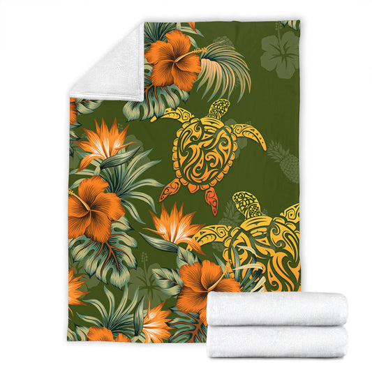 Polynesian Premium Blanket Polynesian Tropical Summer