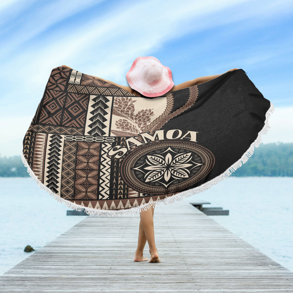 Samoa Beach Blanket Samoan Siapo Motif Classic Style