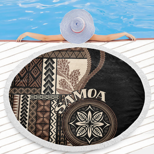Samoa Beach Blanket Samoan Siapo Motif Classic Style