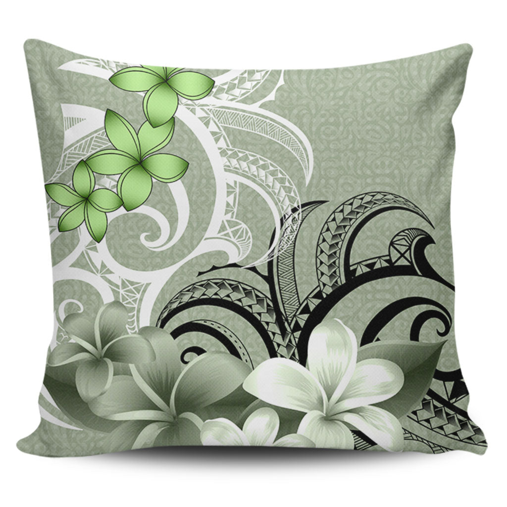 Polynesian Pillow Cover Polynesian Floral Spirit Sage Green