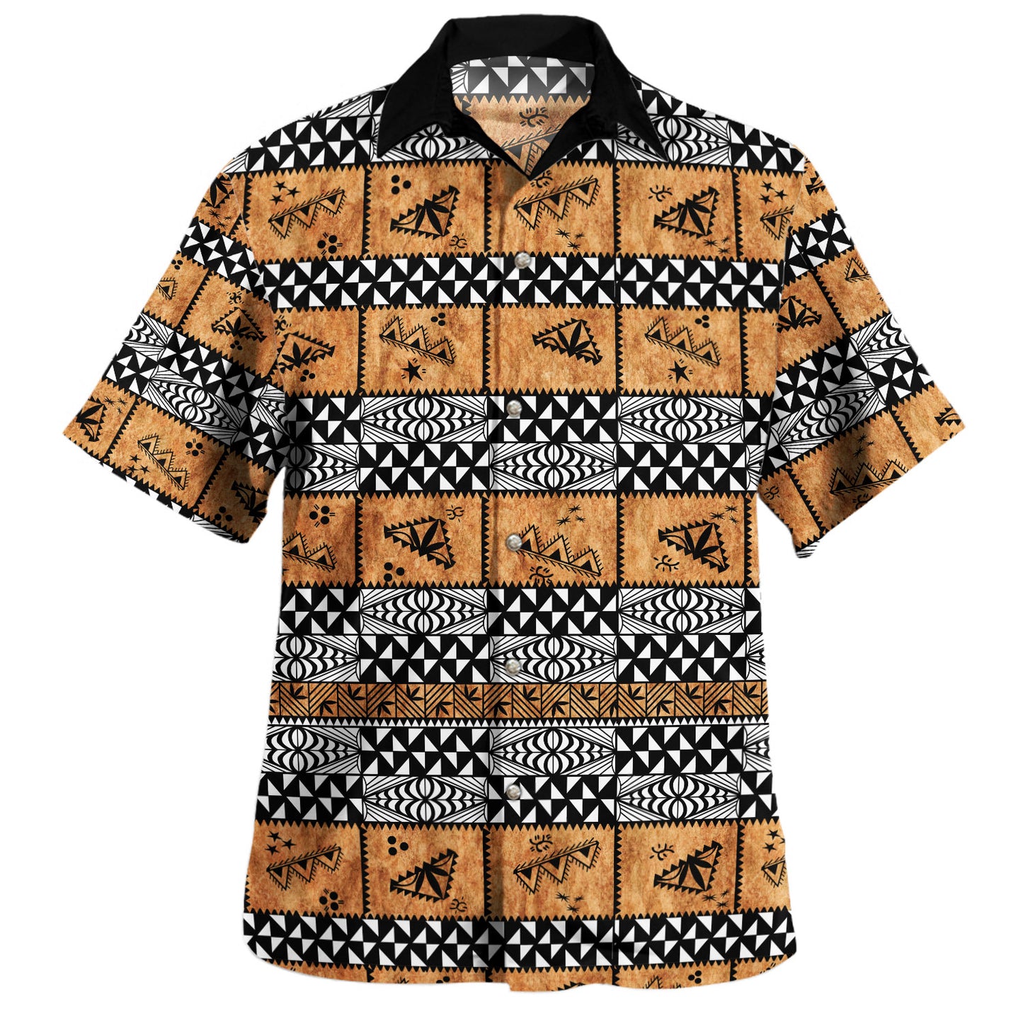 Tonga Combo Puletasi And Shirt Tapa Pattern