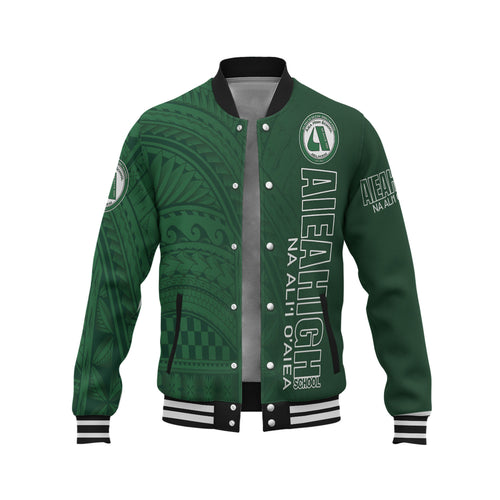 Hawaii Aiea High School Baseball Jacket - Na Ali'i  O'aiea Hawaii Patterns