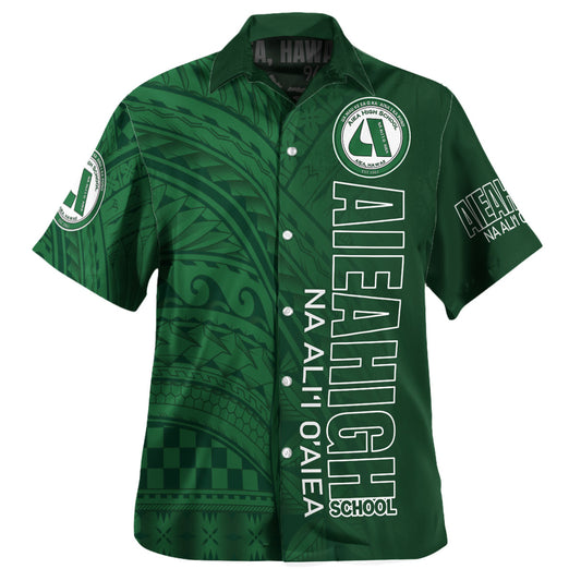 Hawaii Aiea High School Hawaiian Shirt - Na Ali'i  O'aiea Hawaii Patterns