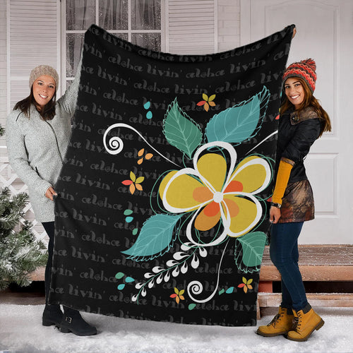 Hawaii Premium Blanket Aloha Hibiscus Art