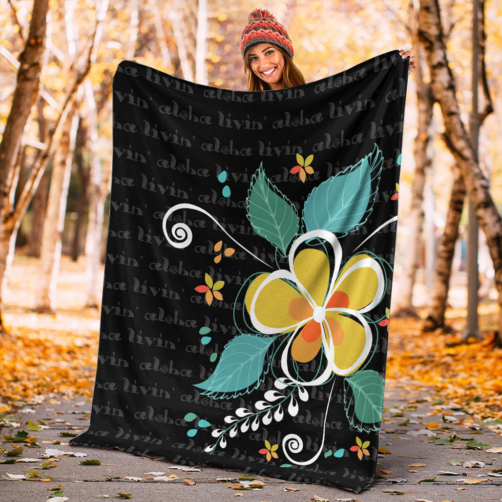 Hawaii Premium Blanket Aloha Hibiscus Art
