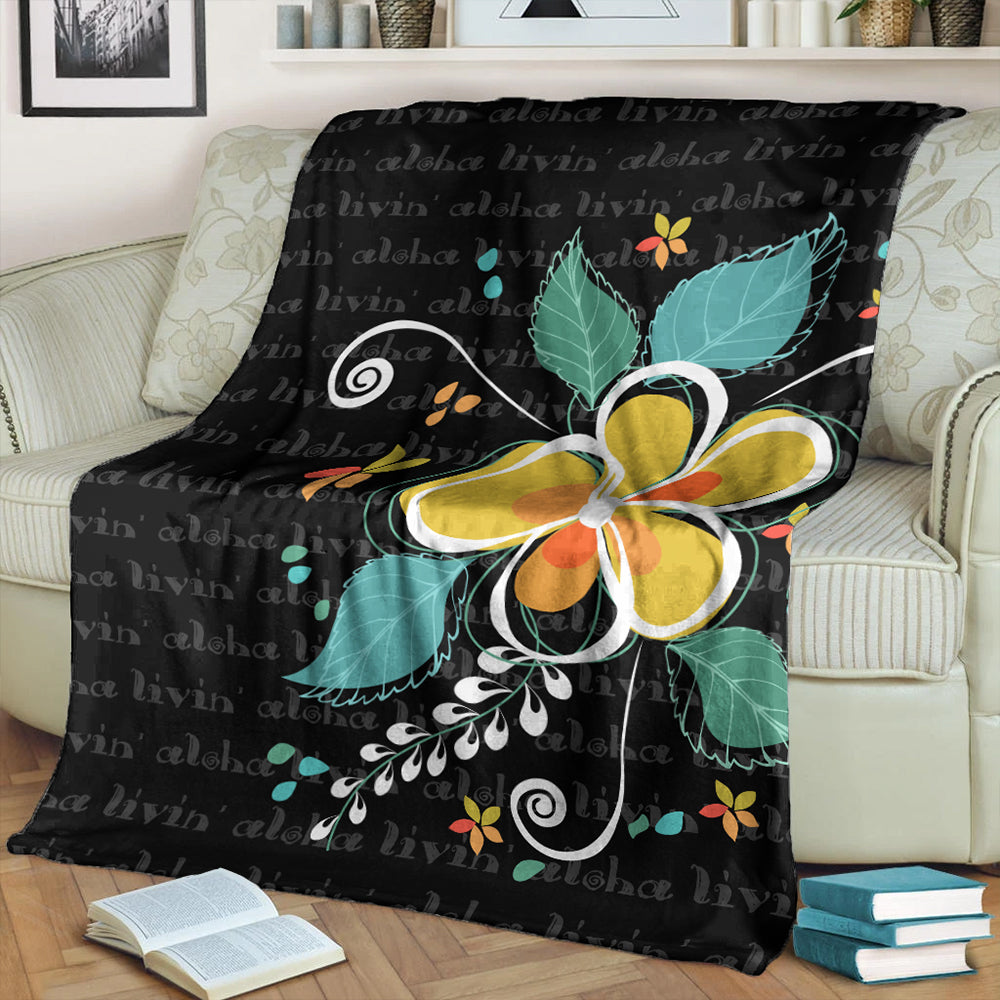 Hawaii Premium Blanket Aloha Hibiscus Art