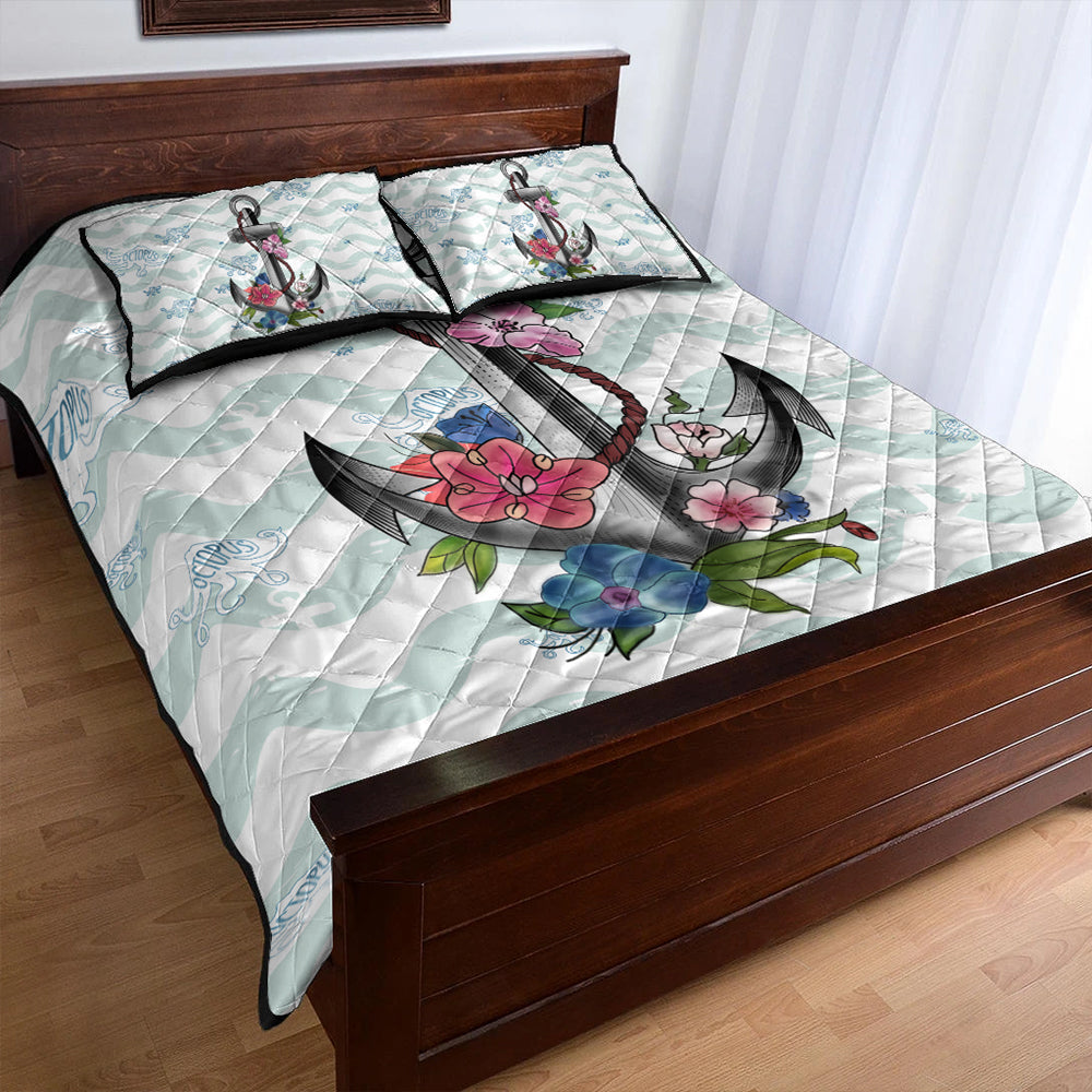 Hawaii Quilt Bed Set Anchor Hibiscus