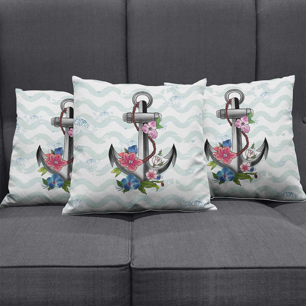 Hawaii Pillow Cover Anchor Hibiscus