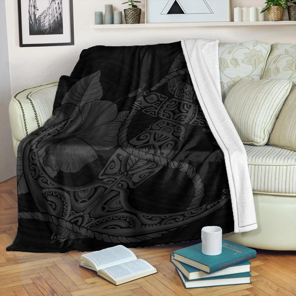 Hawaii Premium Blanket Anchor Poly Tribal Gray