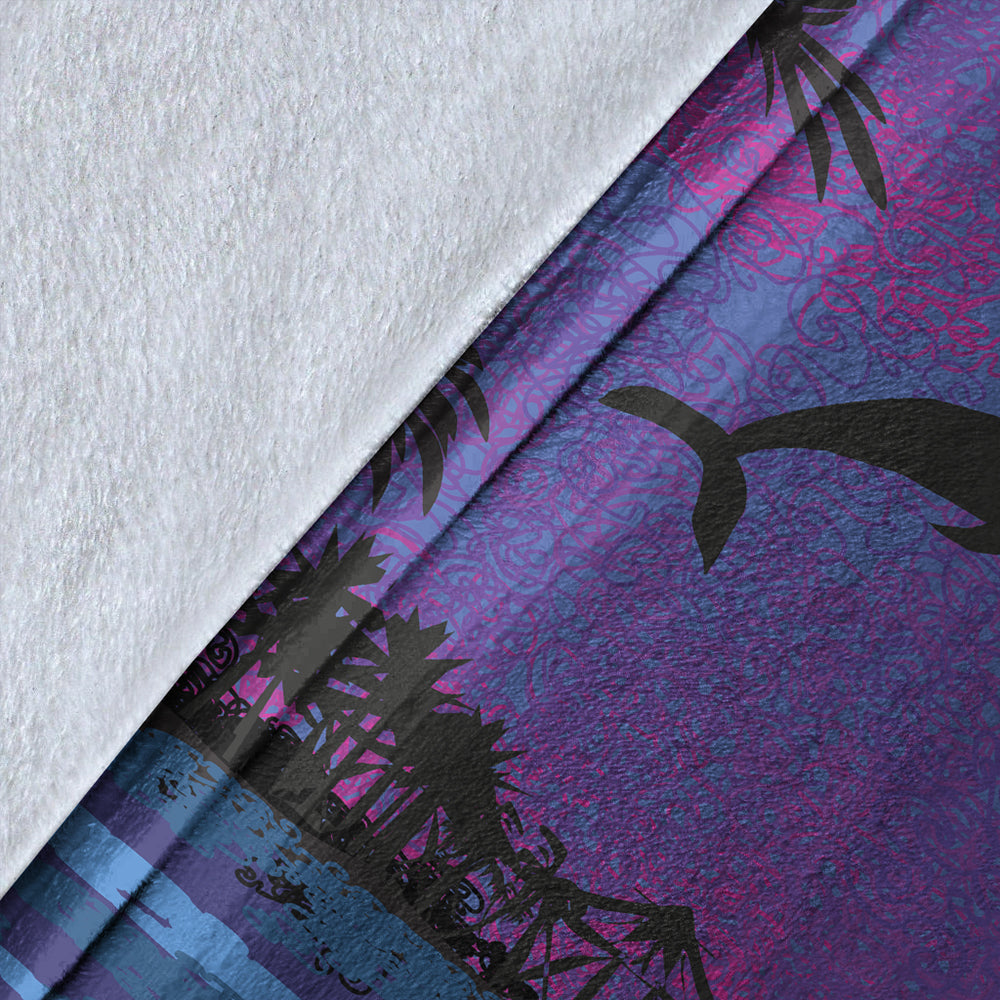 Hawaii Premium Blanket Dolphin Dance In Night
