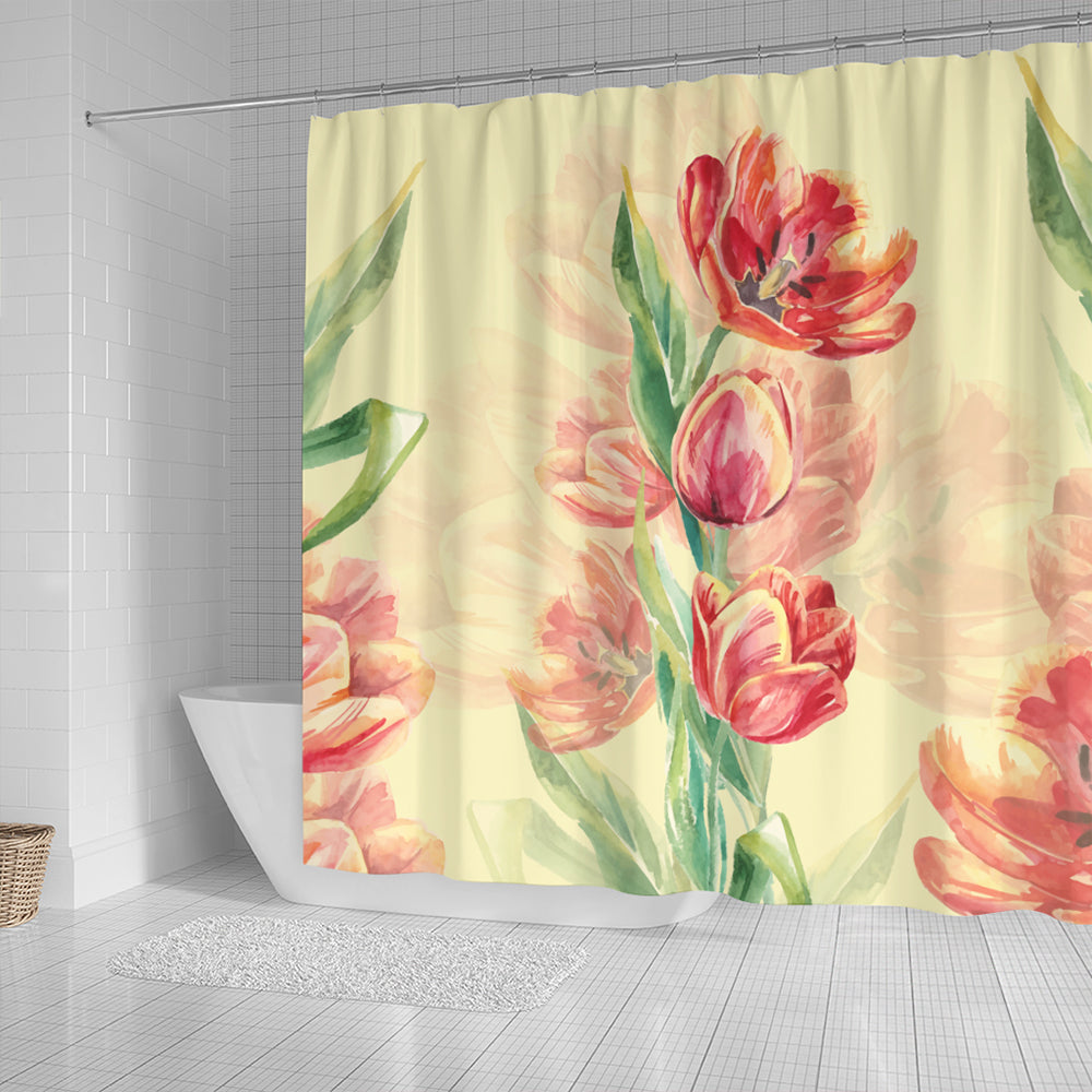 Hawaii Shower Curtain Flower Art