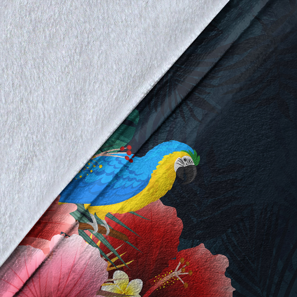 Hawaii Premium Blanket Forest Hibiscus