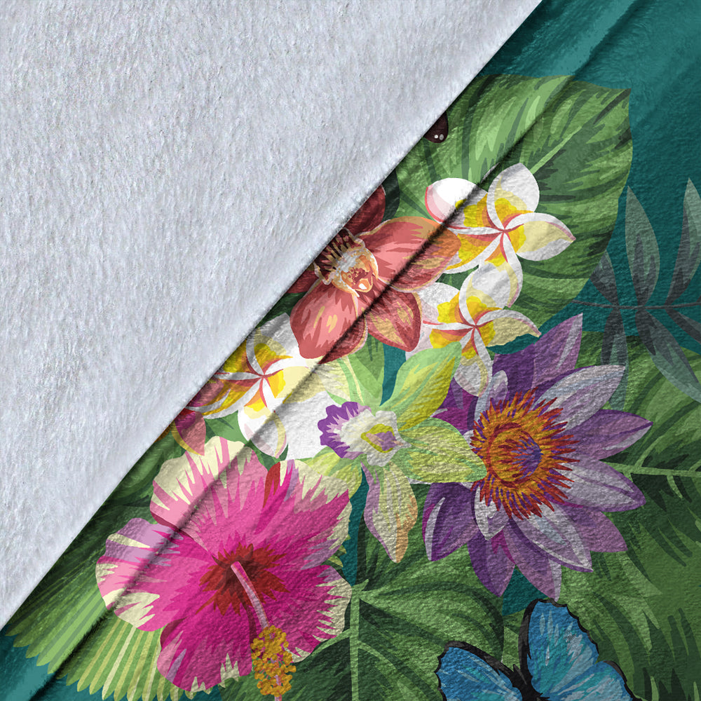 Hawaii Premium Blanket Garden Flower