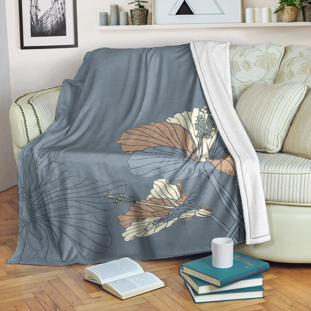 Hawaii Premium Blanket Hibiscus Art Tote New