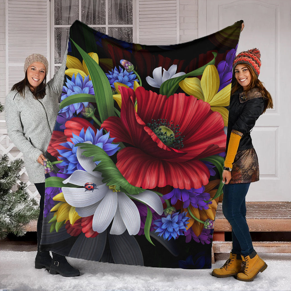 Hawaii Premium Blanket Hibiscus Flower Beautiful