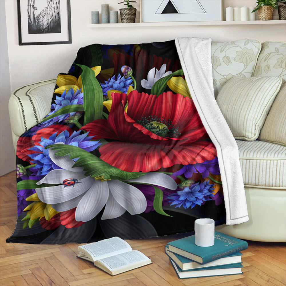 Hawaii Premium Blanket Hibiscus Flower Beautiful