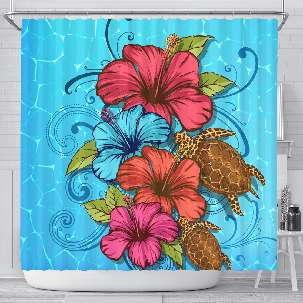 Hawaii Shower Curtain Hibiscus Flower Soulful