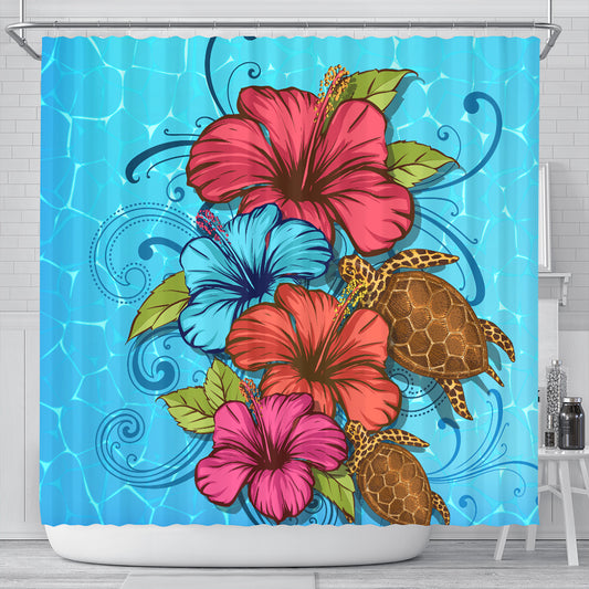 Hawaii Shower Curtain Hibiscus Flower Soulful