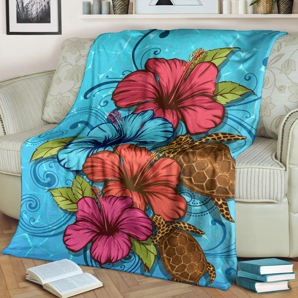Hawaii Premium Blanket Hibiscus Flower Soulful