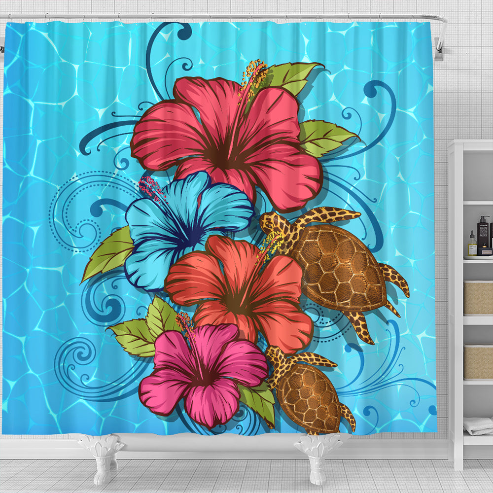 Hawaii Shower Curtain Hibiscus Flower Soulful