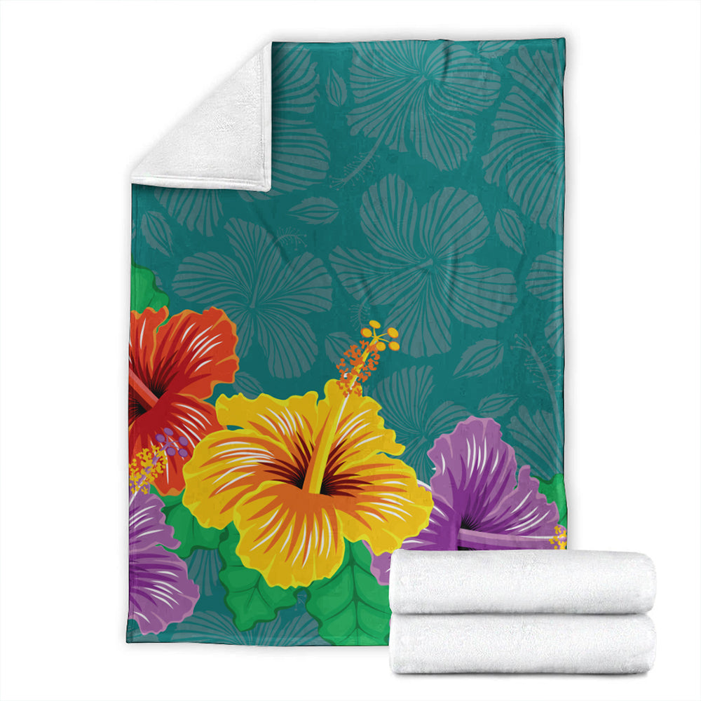 Hawaii Premium Blanket Hibiscus More Color