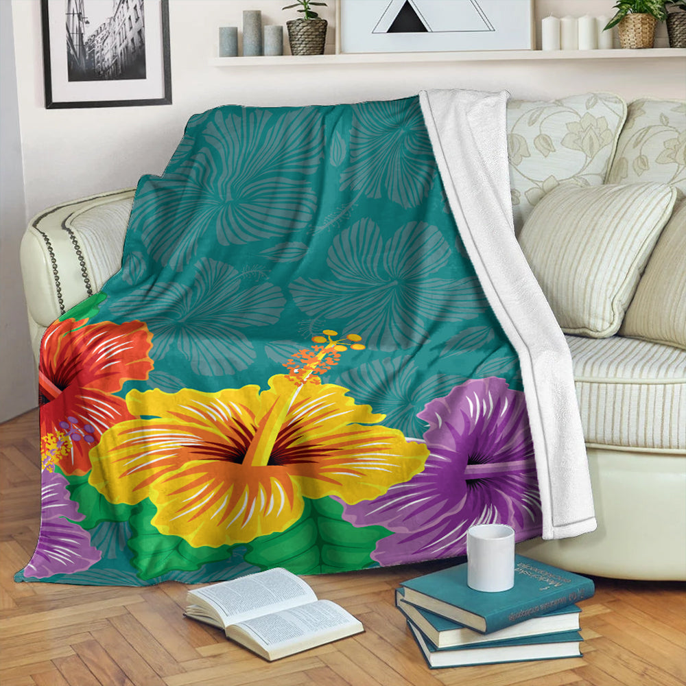 Hawaii Premium Blanket Hibiscus More Color