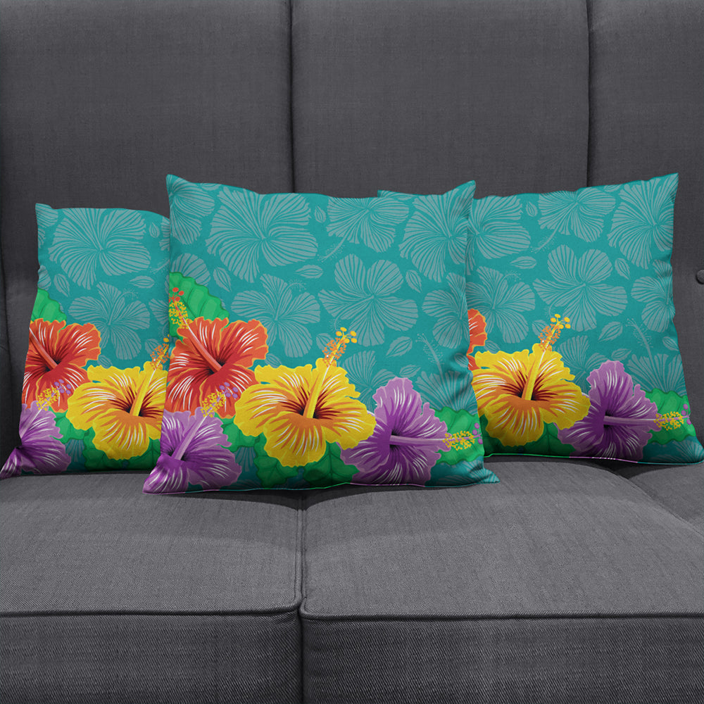 Hawaii Pillow Cover Hibiscus More Color