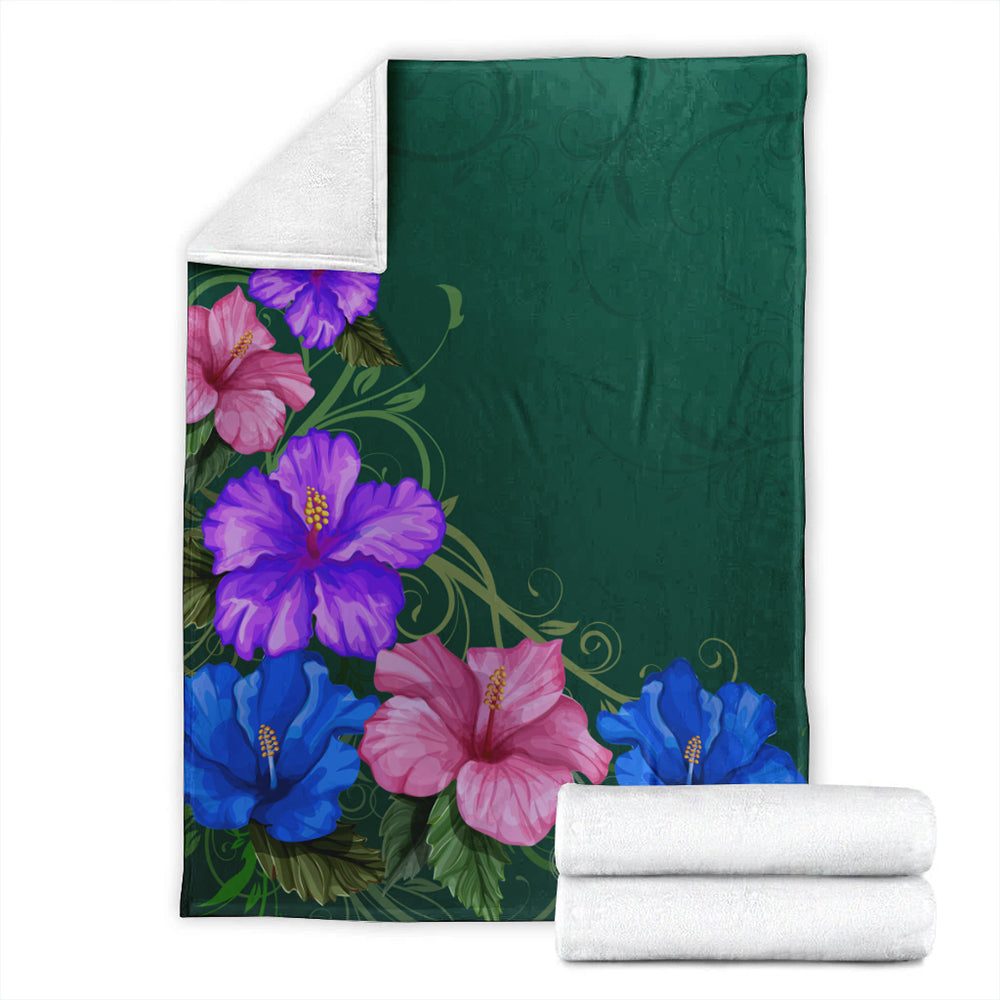 Hawaii Premium Blanket Hibiscus More Colorful