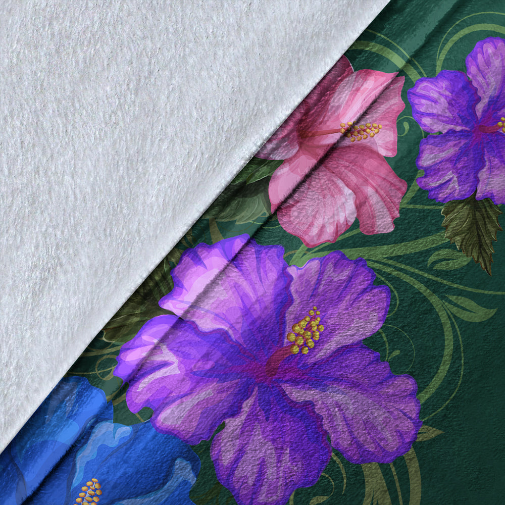 Hawaii Premium Blanket Hibiscus More Colorful