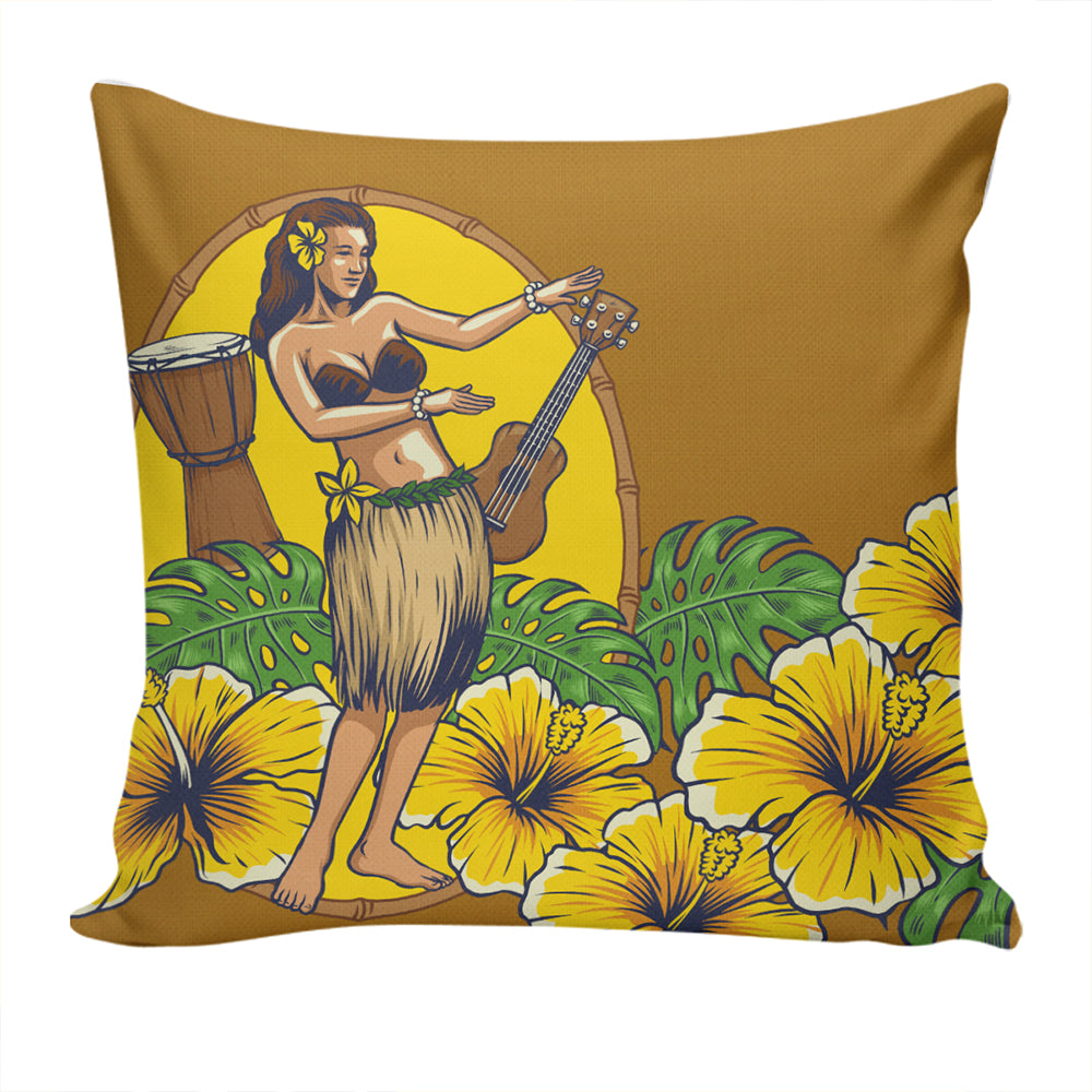 Hawaii Pillow Cover Hula Girl Dance Tradition