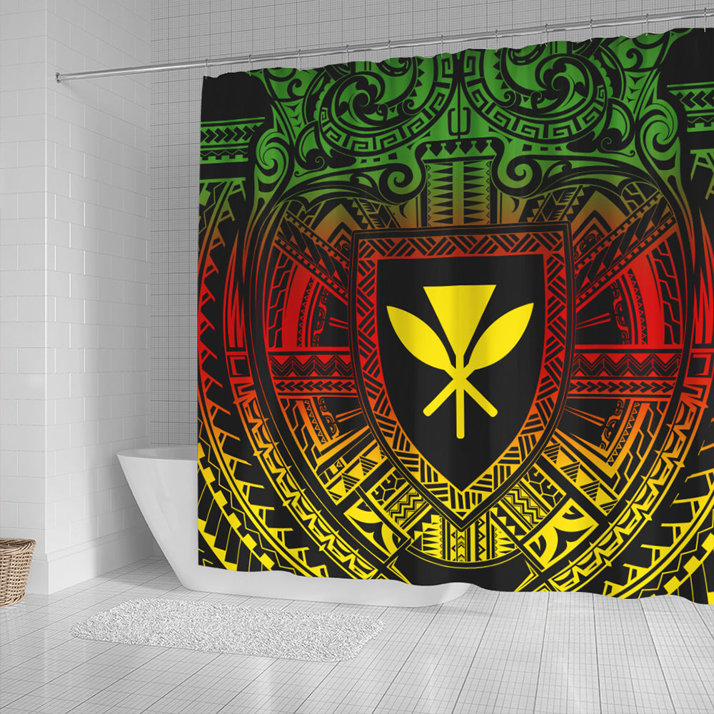 Hawaii Shower Curtain Kanaka Maoli Center Polynesian