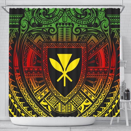 Hawaii Shower Curtain Kanaka Maoli Center Polynesian
