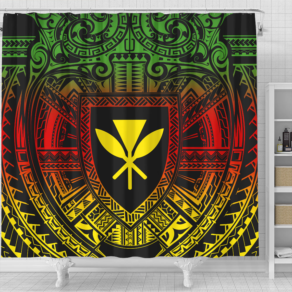 Hawaii Shower Curtain Kanaka Maoli Center Polynesian