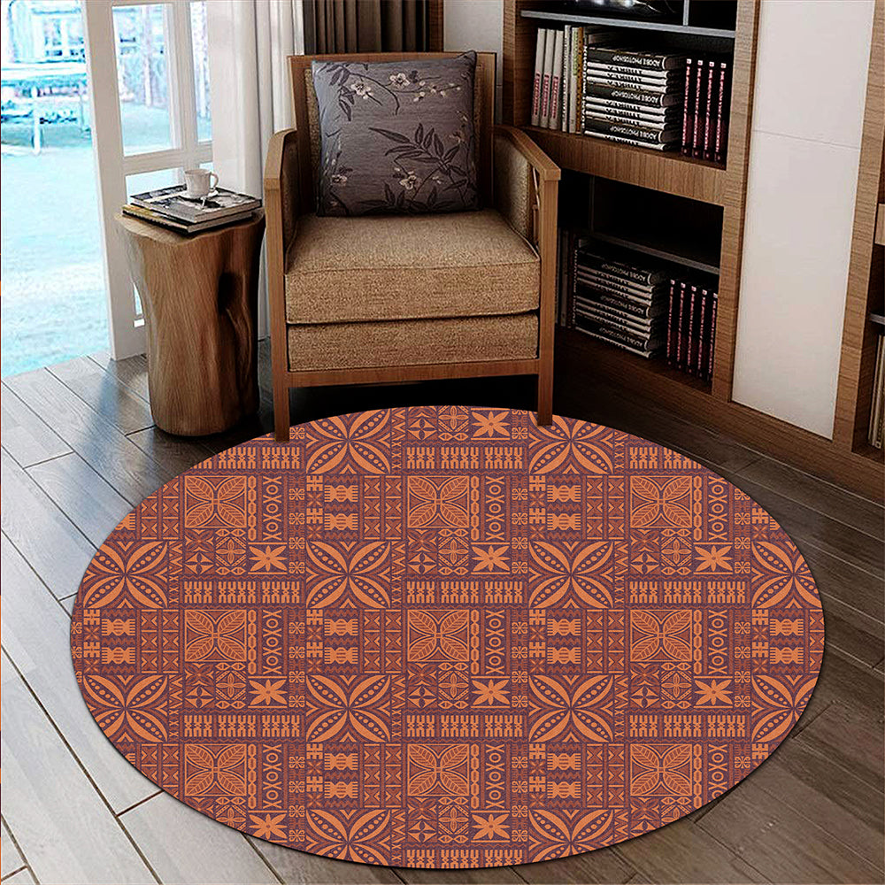 Hawaii Round Rug Kapa